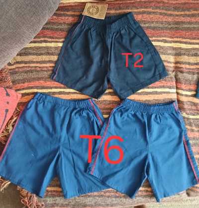 Short azul gimnasia