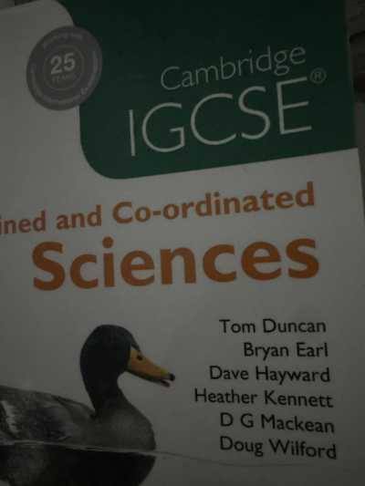 Sciences Cambridge IGCSE
