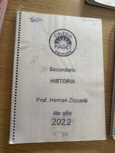 Cuadernillo de historia