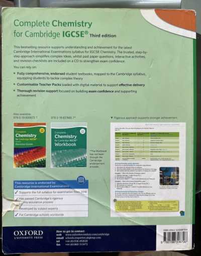 Foto 2 de Chemistry for Cambridge IGCSE