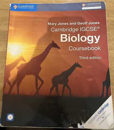 Cambridge IGCSE Biology Coursebook Third edition