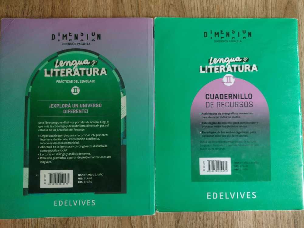 Foto 2 de Lengua y literatura II Dimensión paralela