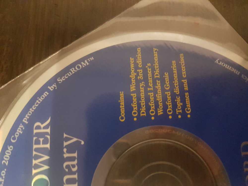 Oxford wordpower dictionary
