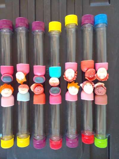 Tubos golosineros para cumpleaños infantiles