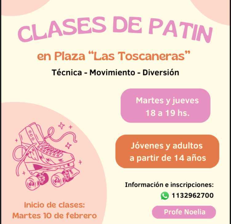 CLASES DE PATIN EN LA PLAZA